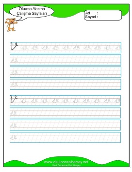 ğvfj Grubu Çalışma Sayfaları